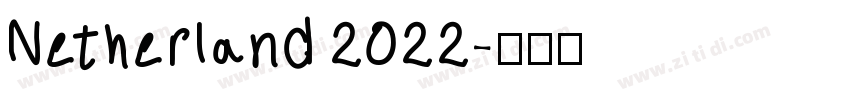 Netherland 2022字体转换